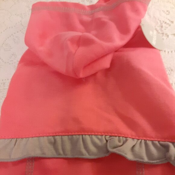 Top Paw (M) Pink w/Grey Trim Reflective Dog Suit. w/Hood. Fits Dogs 14" to 17". - Picture 2 of 4